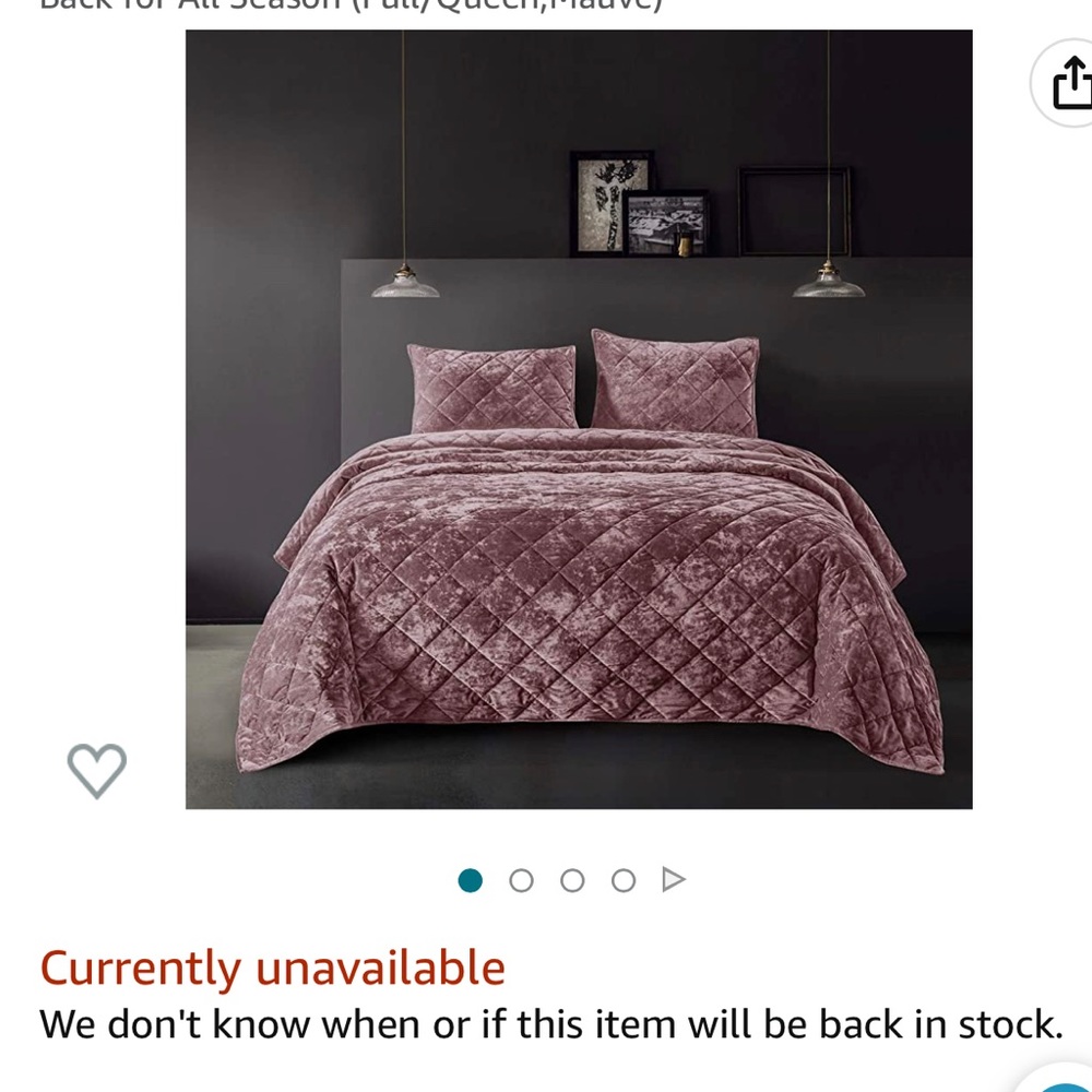 Pink velvet comforter